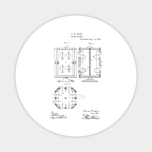 Filing Cabinet Vintage Patent Hand Drawing Magnet